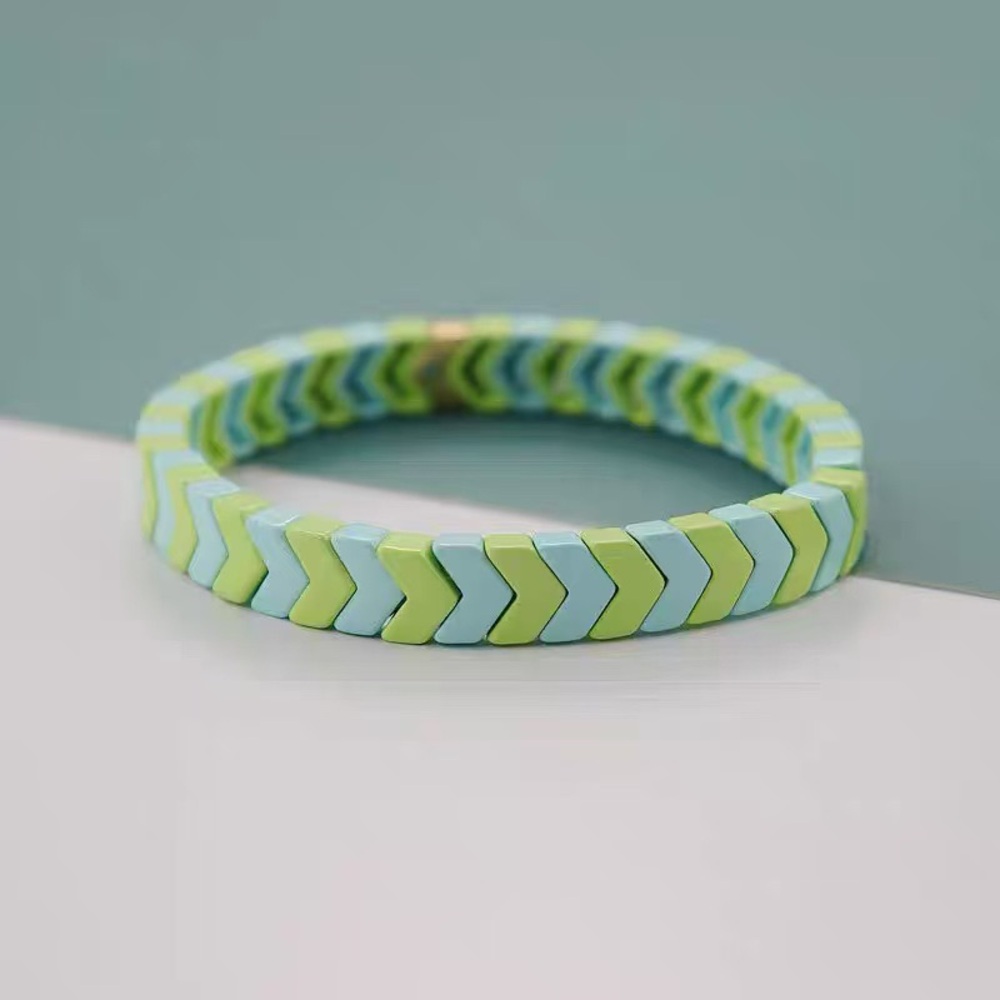 Roxanne Assoulin - Light Green Bit X Bit Stretch Bracelet